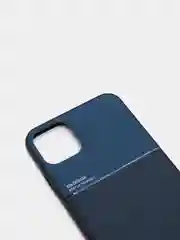 Синий чехол для айфон текстурный матовый с магнитной вставкой из ТПУ для iPhone IHaitun