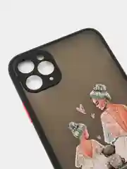 Розовый чехол для iPhone 7/8/SE,XR,XS Max,11 Pro Max,12, 12 Pro Max с бортиками и с защитой камеры