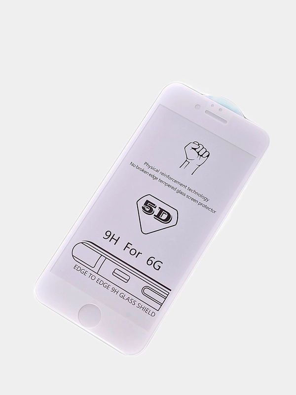 Защитное стекло с закруглённыи краями 5D для iPhone Айфон 7,8,Х,XR / 11, 12 Pro (6,1")