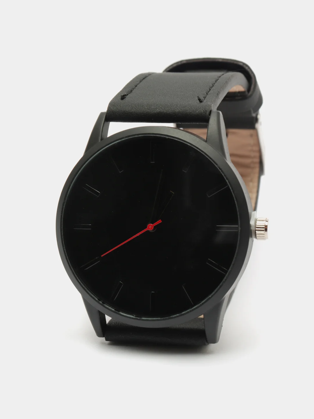Мужские кварцевые часы Reloj с кожаным ремнем