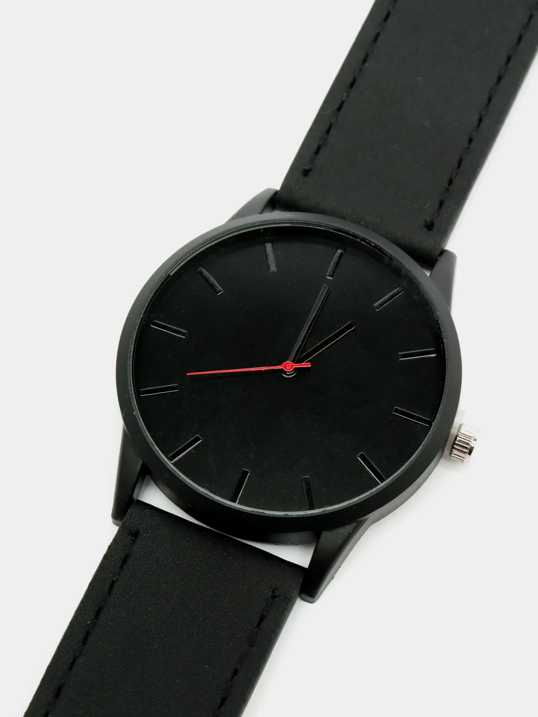 Мужские кварцевые часы Reloj с кожаным ремнем