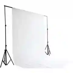 Фон тканевый, белый, 3 x 6 м