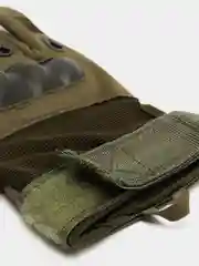 Зеленый перчатки тактические с защитой