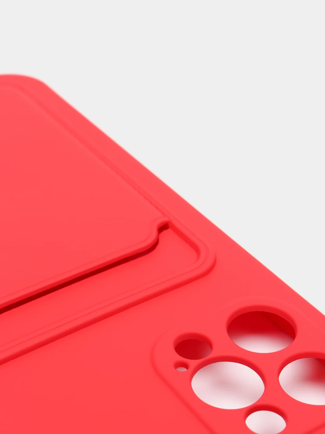 Красный чехлы Iphone c кармашком для карт