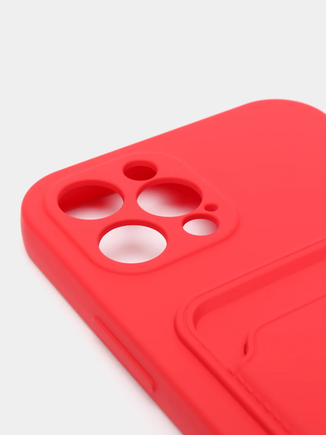 Красный чехлы Iphone c кармашком для карт