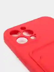 Красный чехлы Iphone c кармашком для карт