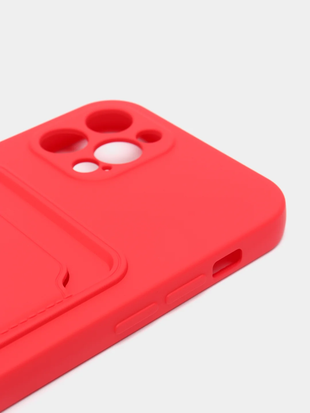 Красный чехлы Iphone c кармашком для карт