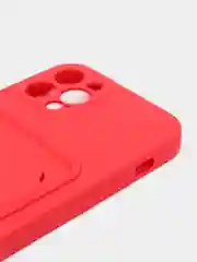 Красный чехлы Iphone c кармашком для карт