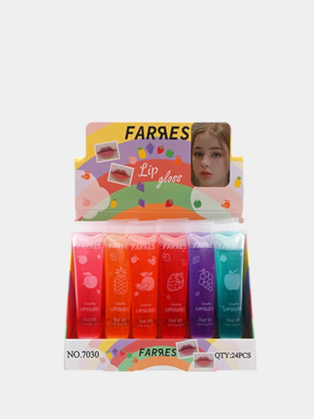 Блеск для губ Farres, фруктовый, проявляющийся