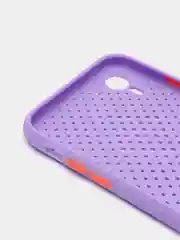 Лавандовый чехол силиконовый с перфорацией для  Айфон iPhone  XS MAX и iPhone XR