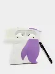 Лавандовый чехол для наушников AirPods 1/2 силиконовый
