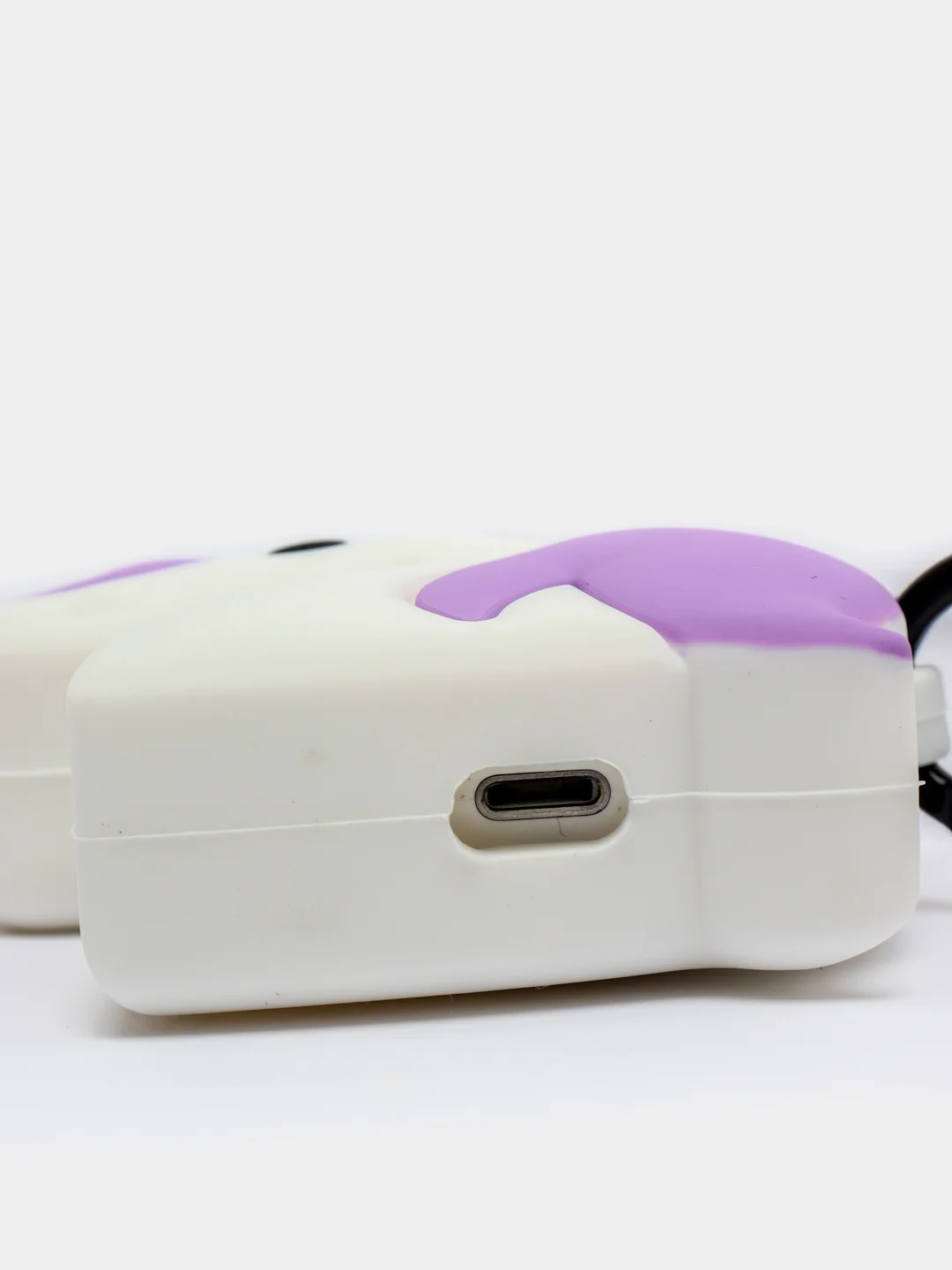 Лавандовый чехол для наушников AirPods 1/2 силиконовый