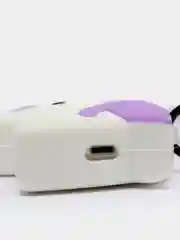 Лавандовый чехол для наушников AirPods 1/2 силиконовый