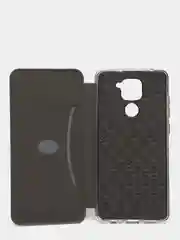 Серый чехол-книжка для Xiaomi Redmi Note 9 (Сяоми Редми Нот 9)