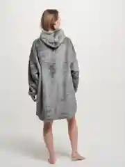 Розовый плед толстовка с капюшоном и рукавами, одеяло, пижама, флисовая