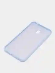 Небесно-голубой чехол Xiaomi Redmi 8A, Редми 8А, силиконовый цветной матовый с подкладом из микрофибры
