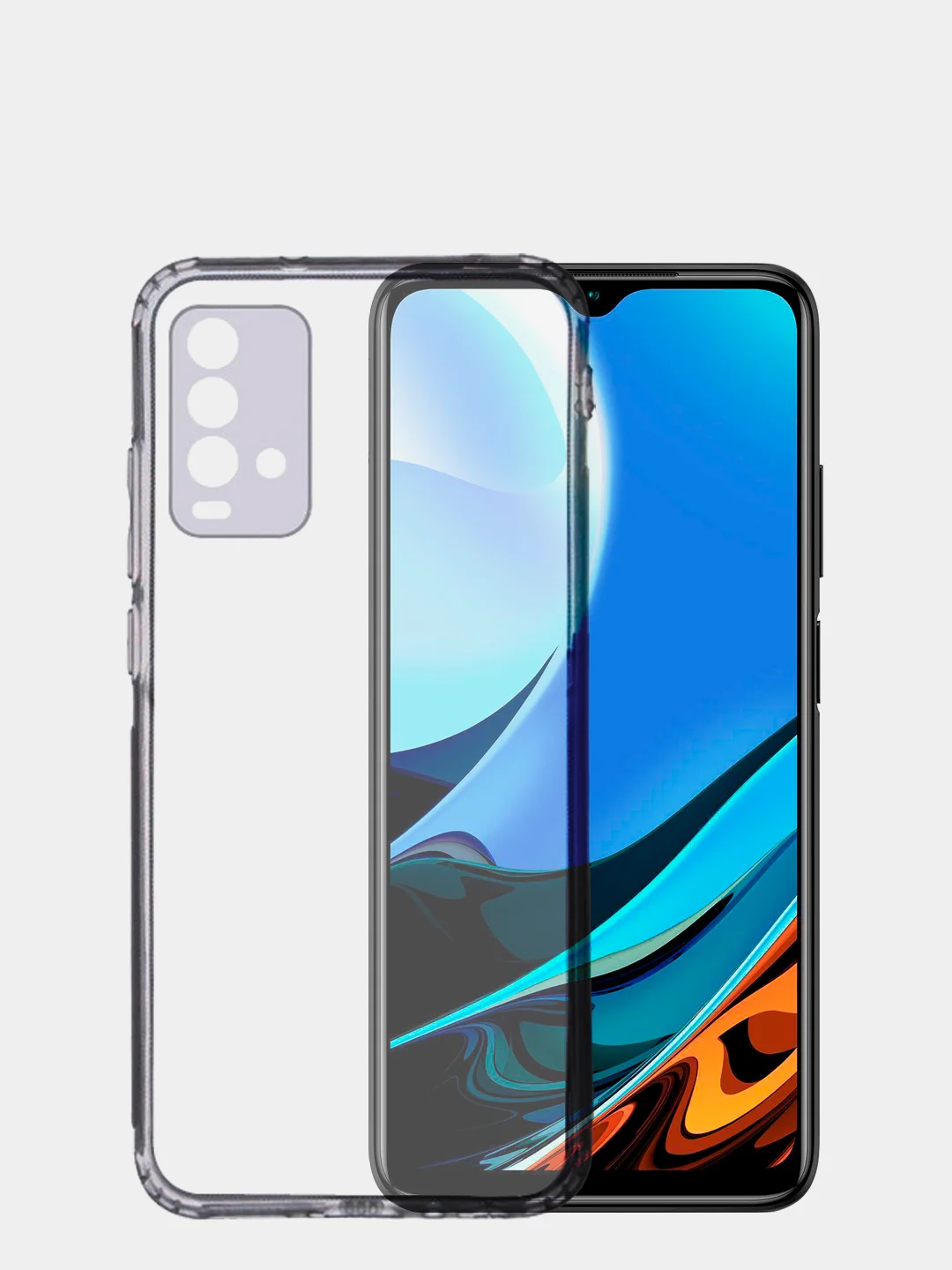 Чехол для Xiaomi Redmi 9T прозрачный силиконовый