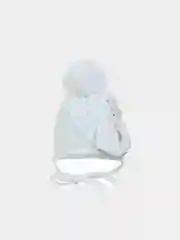 Белый шапка для девочек детская зимняя