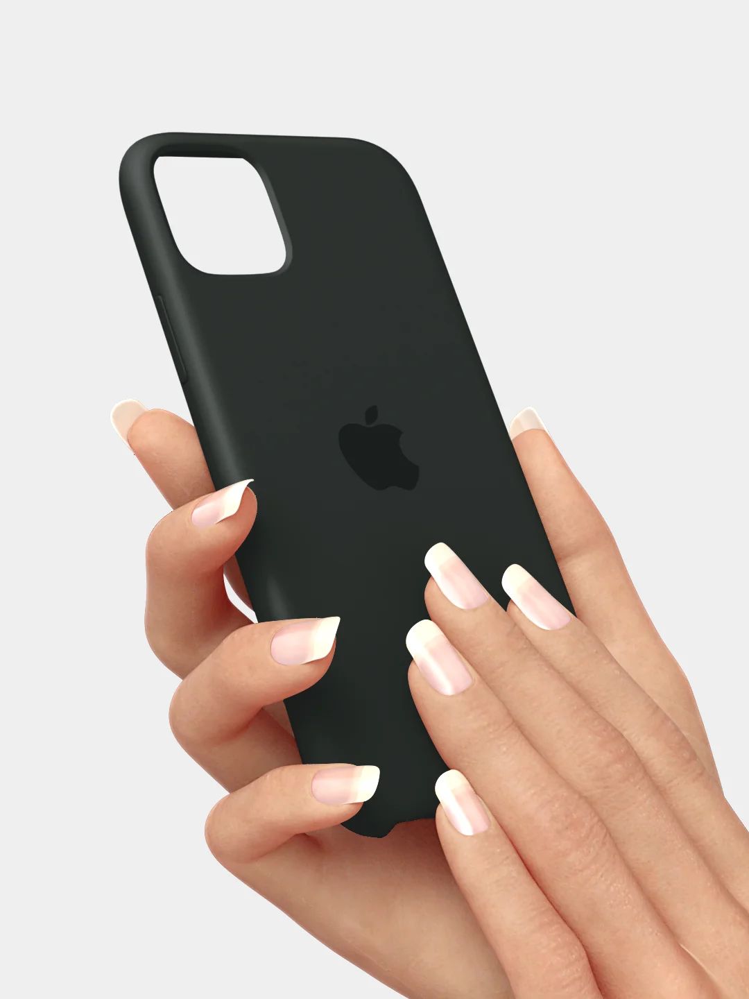 Черный чехол Silicone Case для iPhone 11,XR,7,8,SE,12,XS,X,8+,7+,6s,6,Pro,Max