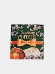 Зеленый бумажный блок в картонном футляре "Учителю", 250 листов