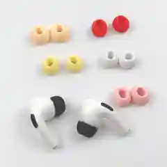 Белый амбушюры для Airpods Pro, размер M, силиконовые