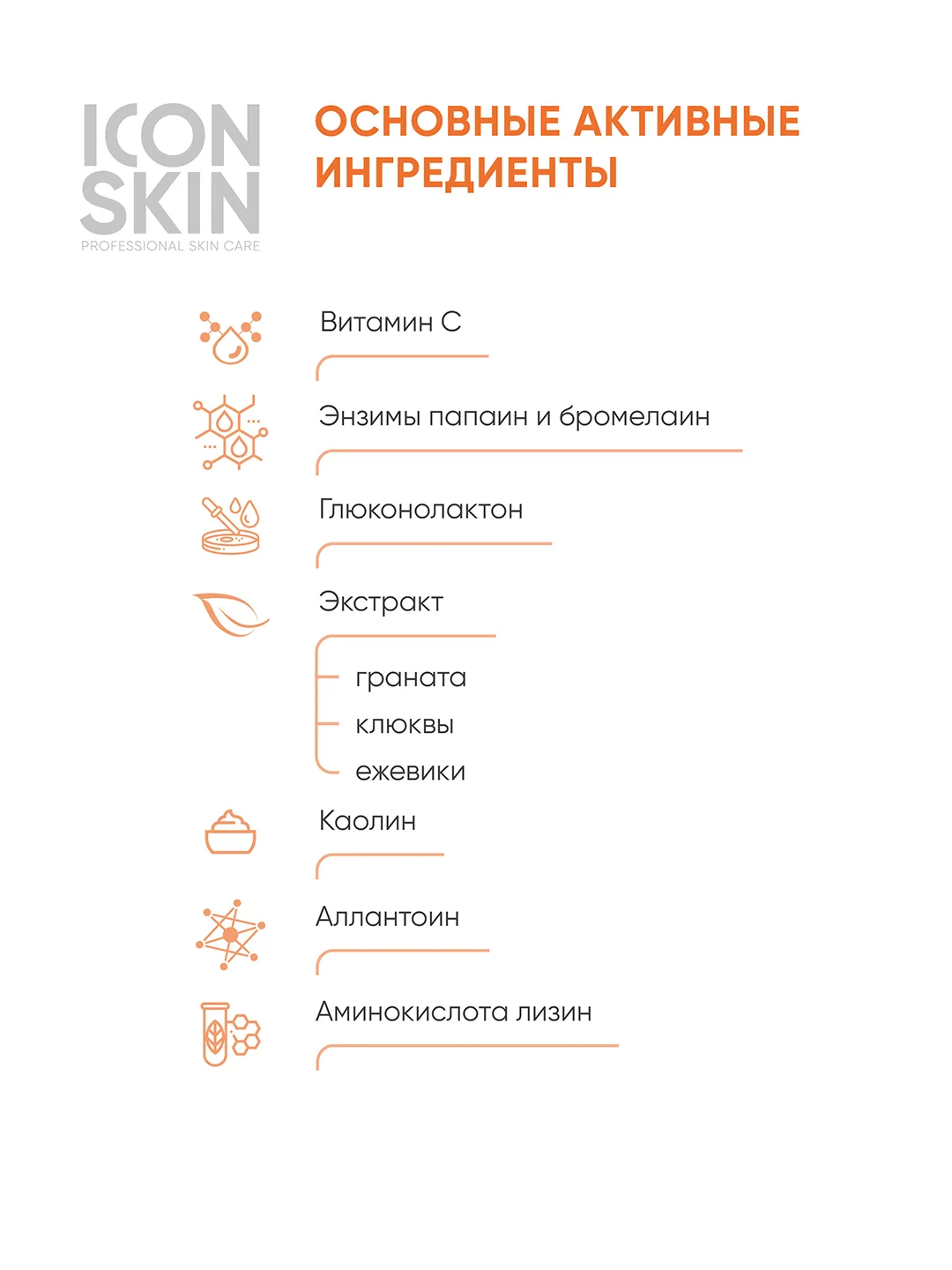 ICON SKIN Энзимная пудра для умывания Vitamin C Shine, 75 г