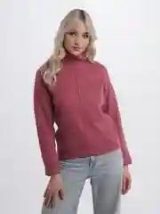 Коралловый меланж водолазка женская