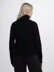 Черный свитер вязаный женский