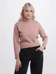 Розовый водолазка женская