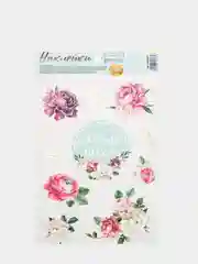 Розовый наклейки-стикеры плотные "На все случаи жизни", 14х24 см, 250 г/м, 18 вариантов