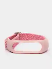 Розовый плетеный нейлоновый ремешок / монобраслет с регулировкой для Xiaomi Mi Band 3, 4, 5 и 6