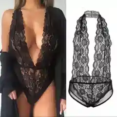 Полупрозрачное кружевное боди Laska