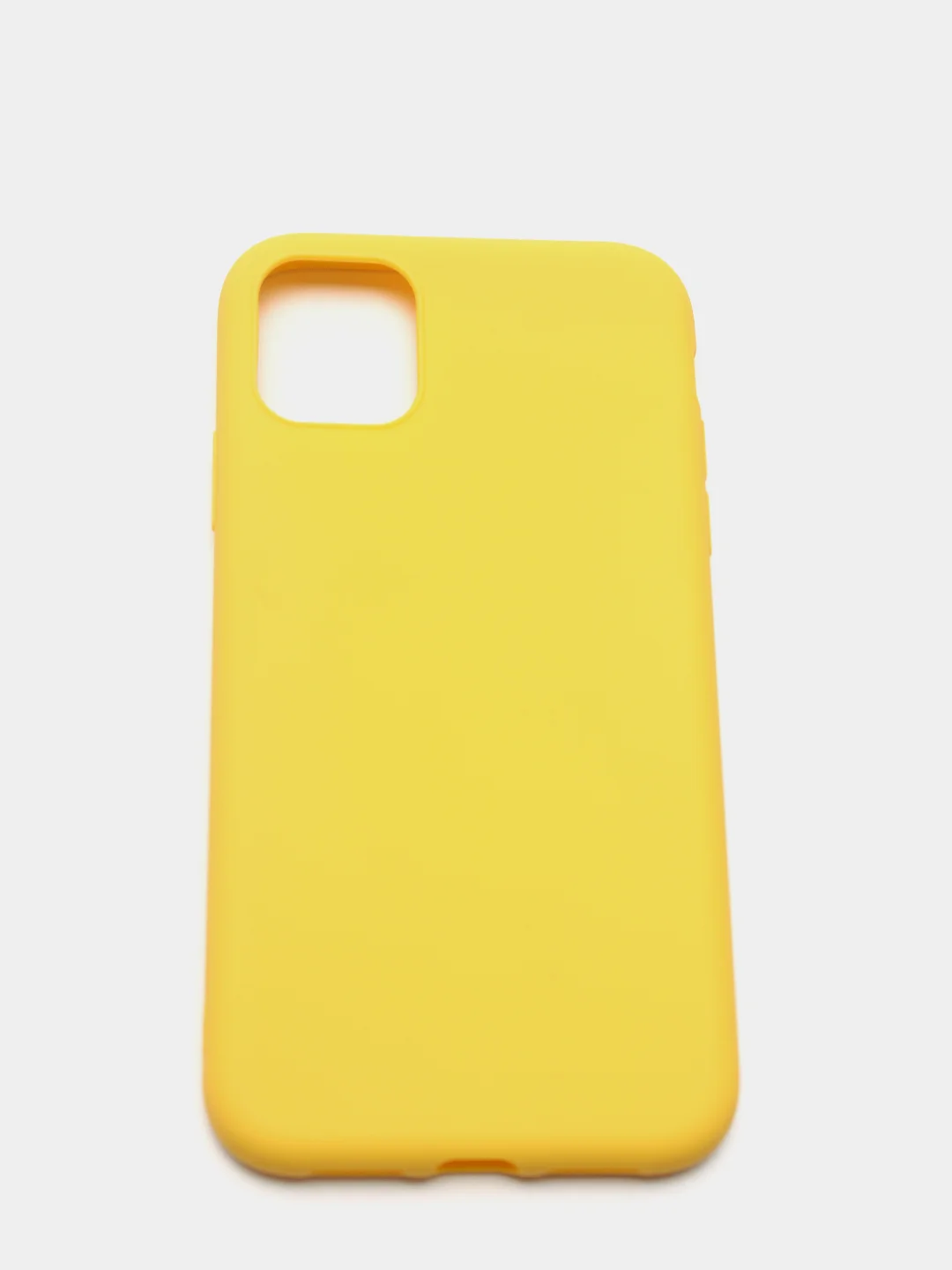 Желтый силиконовый чехол на iPhone 11 Pro Max