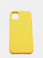 Желтый силиконовый чехол на iPhone 11 Pro Max