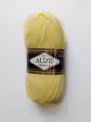 Светло-жёлтый пряжа полушерстяная Alize Lanagold (Ализе Ланаголд)