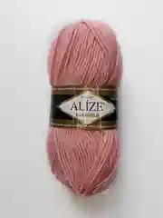 Пудровый пряжа полушерстяная Alize Lanagold (Ализе Ланаголд)