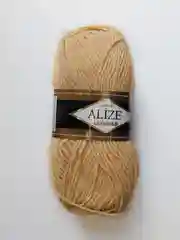 Светло-бежевый пряжа полушерстяная Alize Lanagold (Ализе Ланаголд)