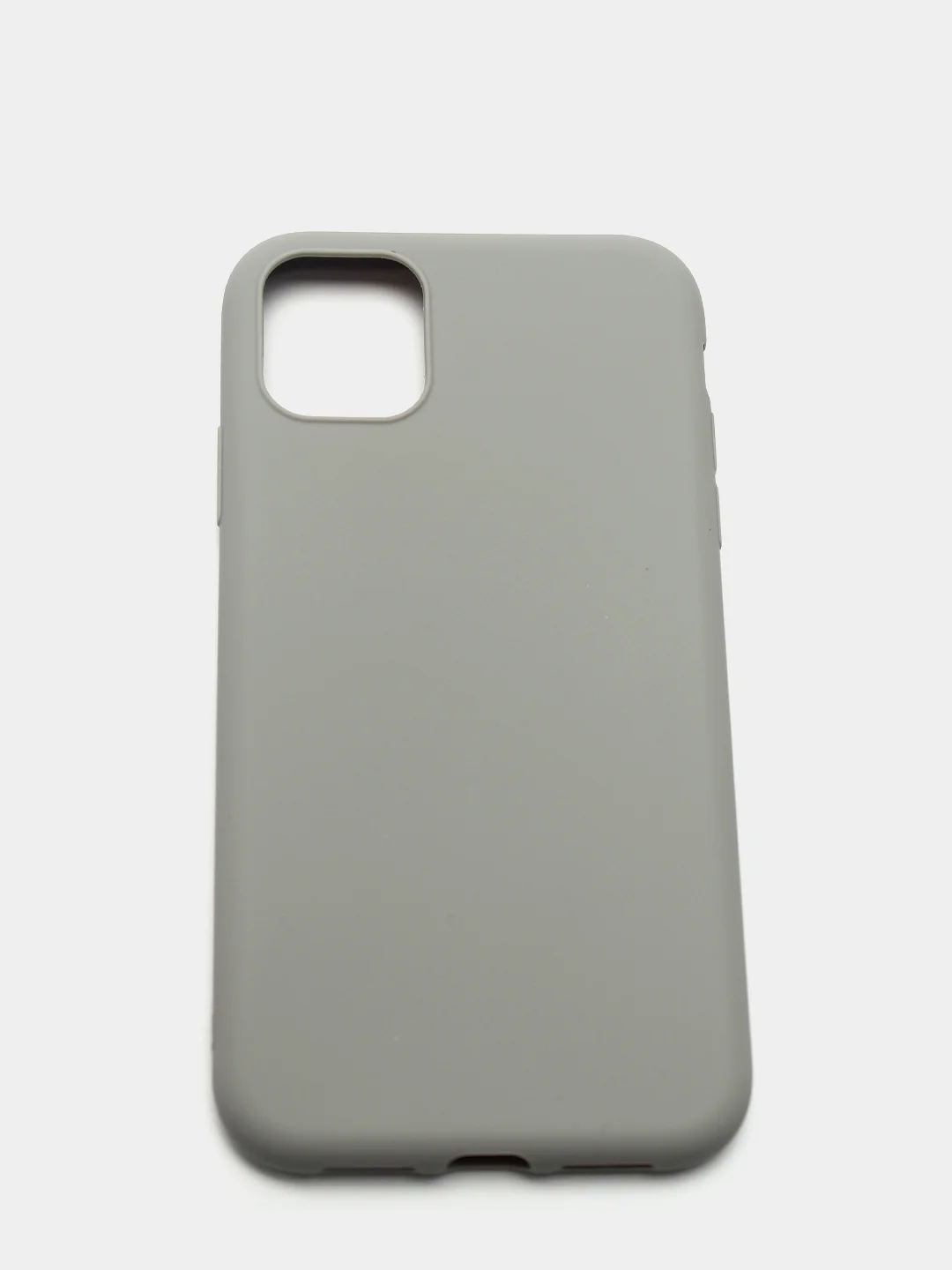 Серый силиконовый чехол на iPhone 12 Pro Max