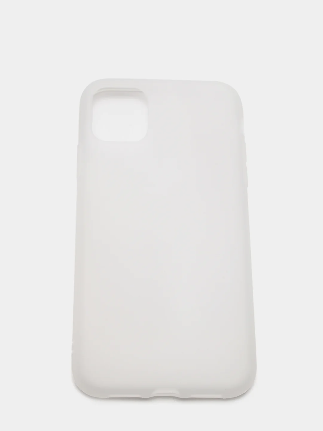 Серебряный силиконовый чехол на iPhone 12 Mini