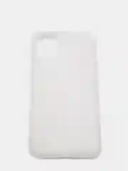 Серебряный силиконовый чехол на iPhone 12 Mini
