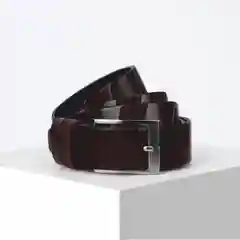 Ремень мужской, ширина 3,5 см, пряжка металл, цвет коричневый