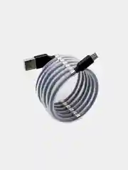 Белый кабель для зарядки iPhone / Lighting магнитный