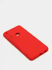 Красный чехол Huawei Y6P (Хуавей У6П), силиконовый, цветной, матовый, с подкладом из микрофибры