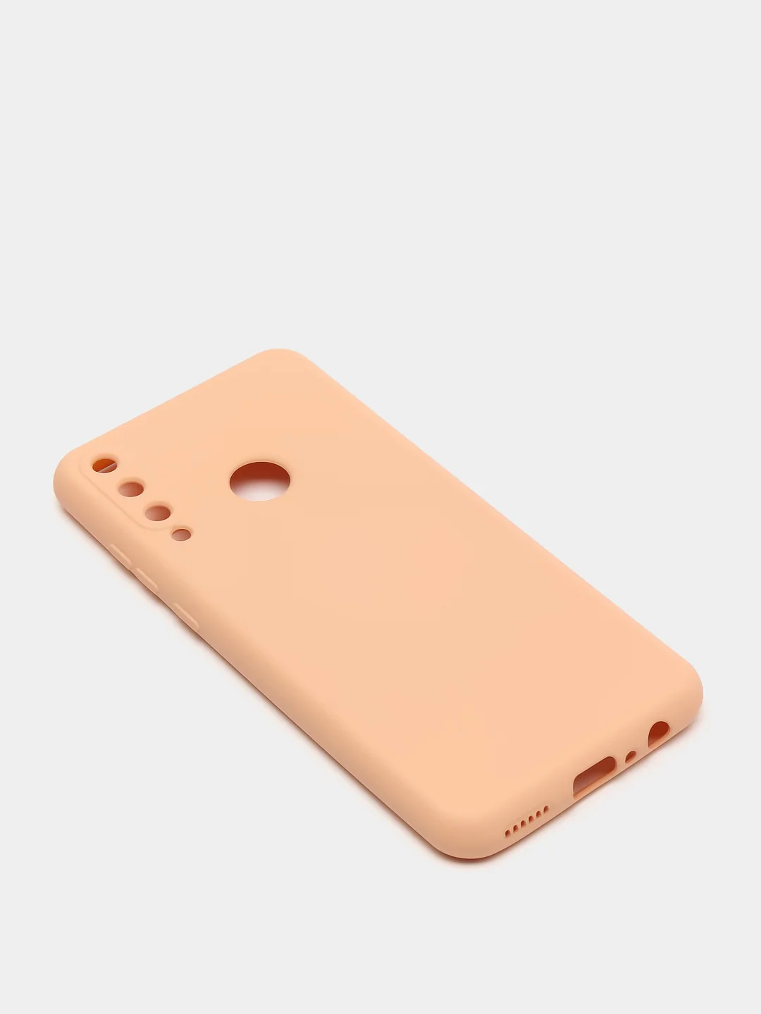 Бежевый чехол Huawei Y6P (Хуавей У6П), силиконовый, цветной, матовый, с подкладом из микрофибры