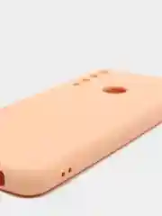 Бежевый чехол Huawei Y6P (Хуавей У6П), силиконовый, цветной, матовый, с подкладом из микрофибры