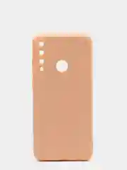 Бежевый чехол Huawei Y6P (Хуавей У6П), силиконовый, цветной, матовый, с подкладом из микрофибры