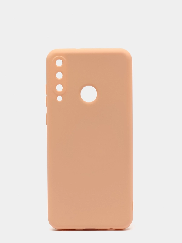 Чехол Huawei Y6P (Хуавей У6П), силиконовый, цветной, матовый, с подкладом из микрофибры