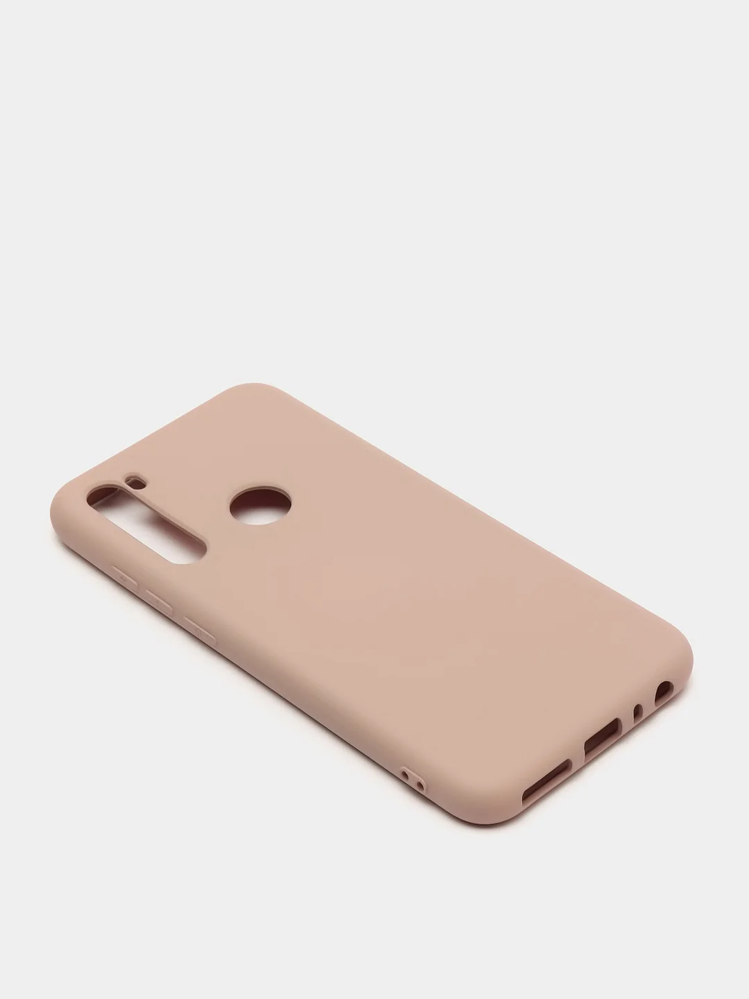 Бежевый меланж чехол Xiaomi Redmi Note 8T, Сяоми Редми Нот 8Т силиконовый, с закрытым низом