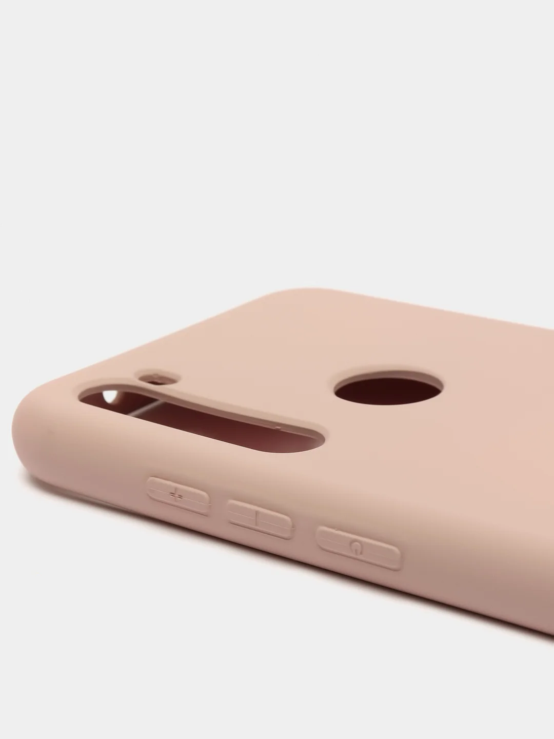Бежевый меланж чехол Xiaomi Redmi Note 8T, Сяоми Редми Нот 8Т силиконовый, с закрытым низом