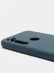 Темно-синий чехол Xiaomi Redmi Note 8T, Сяоми Редми Нот 8Т силиконовый, с закрытым низом